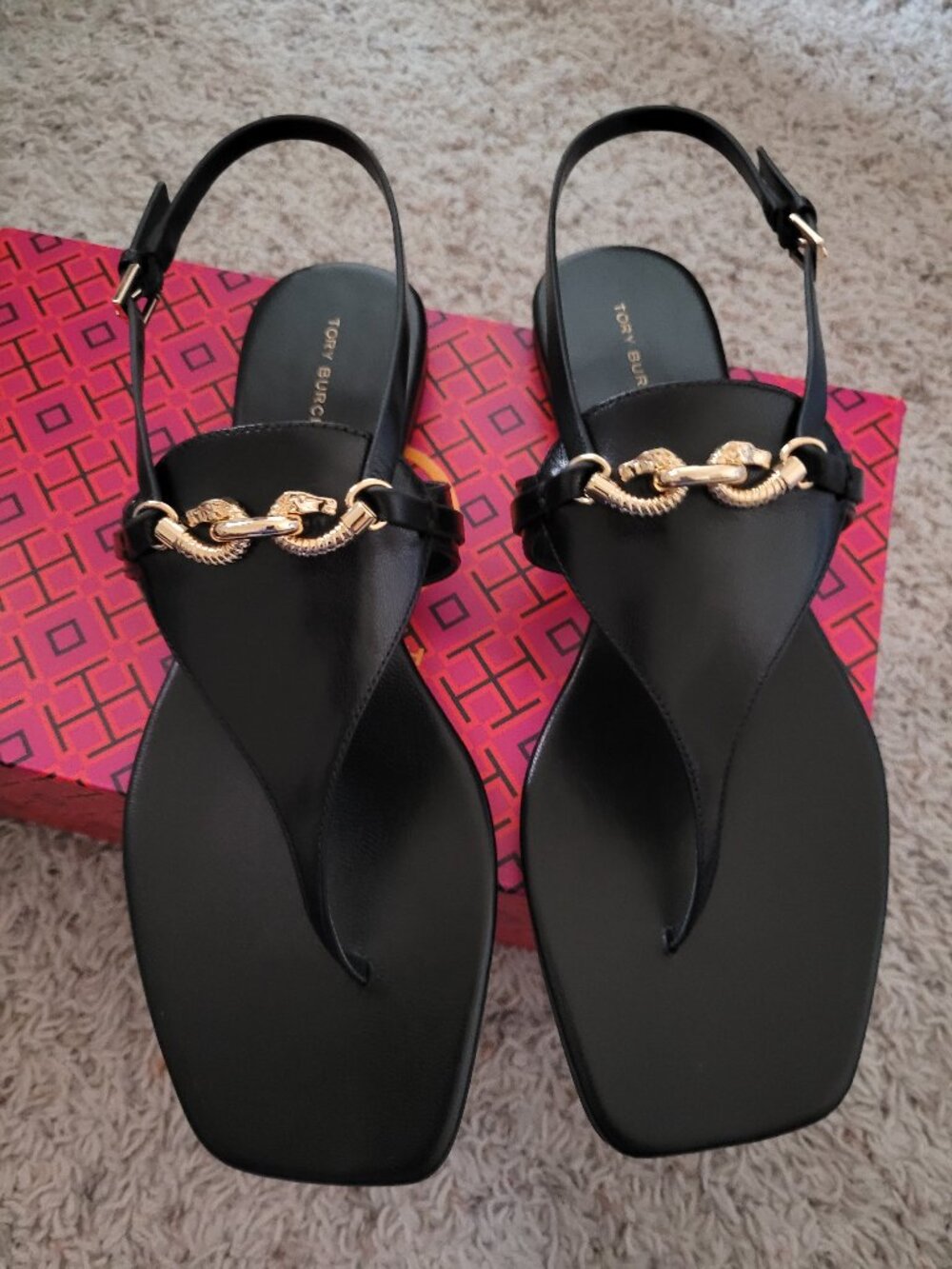 NIB Tory Burch Jessa Flat Sandal - 8.5